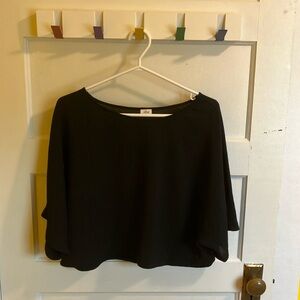 Aritzia Wilfred Black Cropped Top